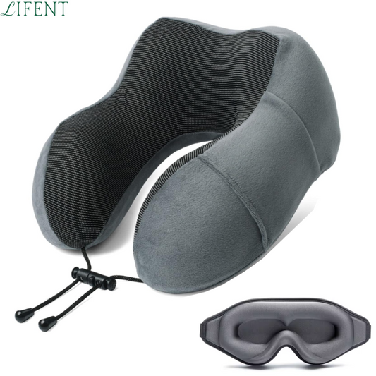 Kit Viagem - Almofada de pescoço + Máscara de Dormir