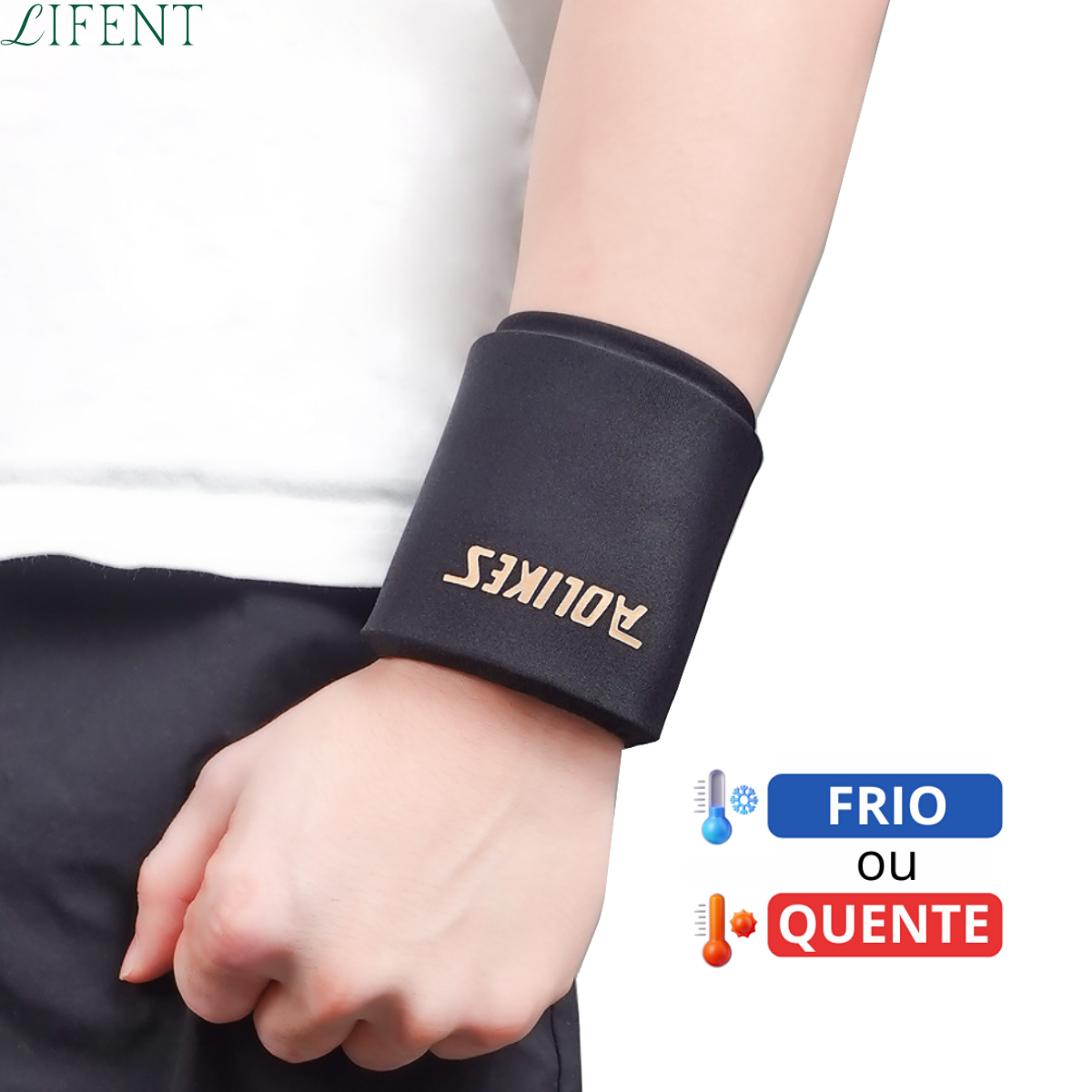 Faixa de Pulso em Gel Quente ou Fria para Dores