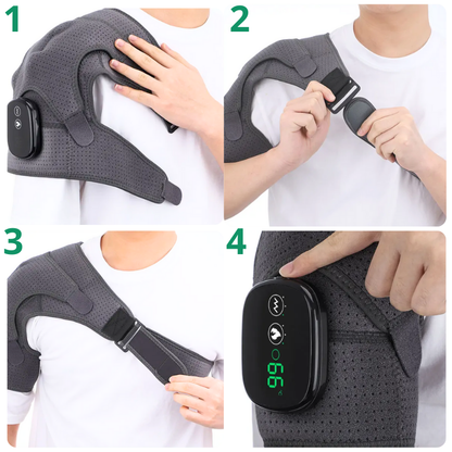 Massageador e Aquecedor p/ Alivio de Dores no Ombro