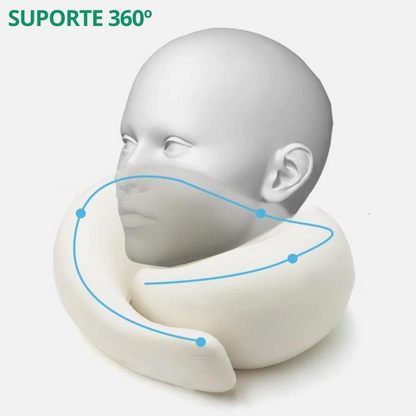 Almofada de Pescoço para Viagem - Proteção de 100%